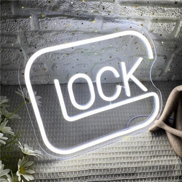 Glock Pistol Gun LED Neon Light Sign Tactical Army Navy Seals Room Man Cave NEW - Picture 3 of 7